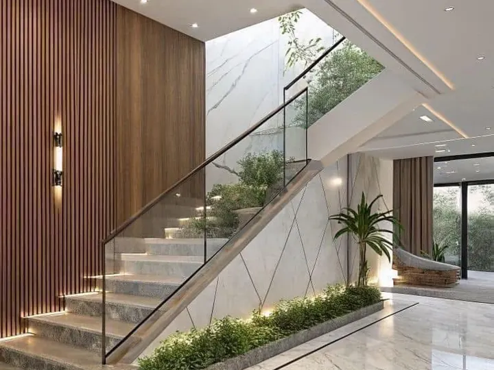 Daylit Stair Court by Mum Grhum Interiors
