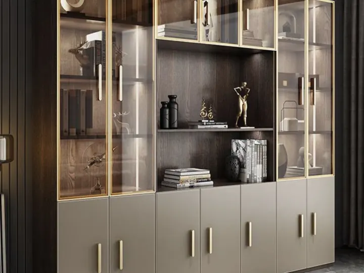 Glass Display Storage by Mum Grhum Interiors