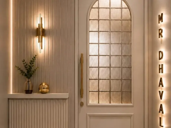 Illuminated Entry by Mum Grhum Interiors
