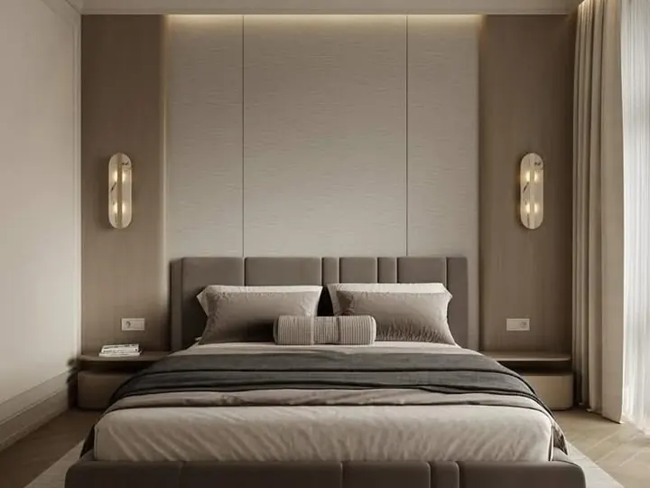 Minimal Bedroom by Mum Grhum Interiors