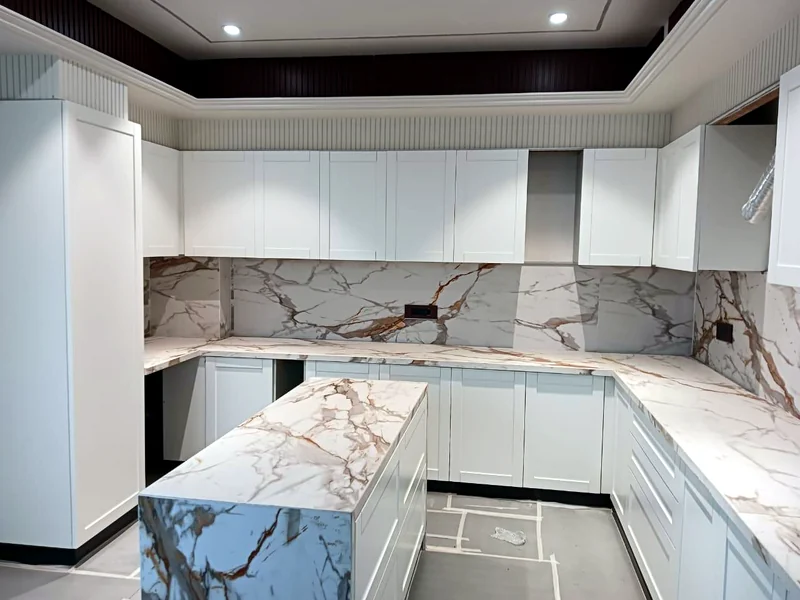 PU Finish Kitchen design in Lucknow