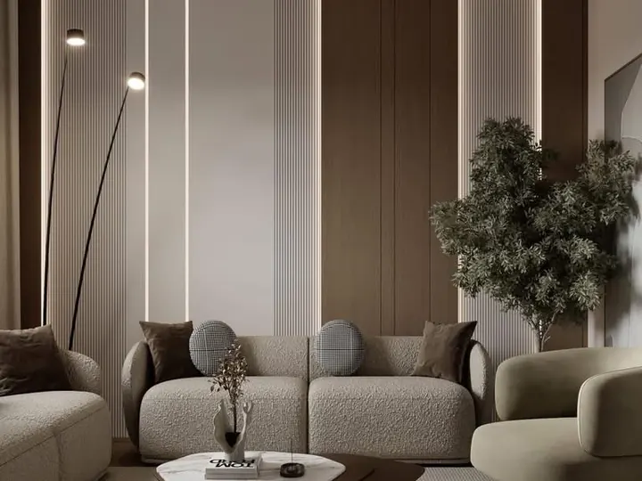 Quiet Lounge by Mum Grhum Interiors