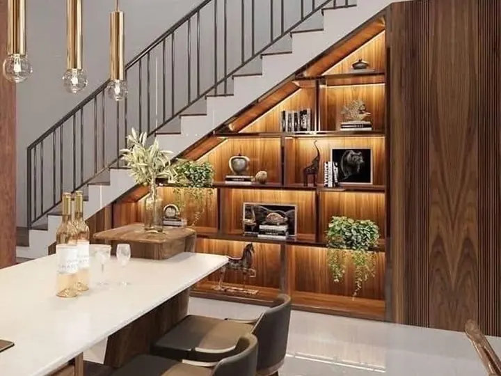 Staircase Bar Storage by Mum Grhum Interiors