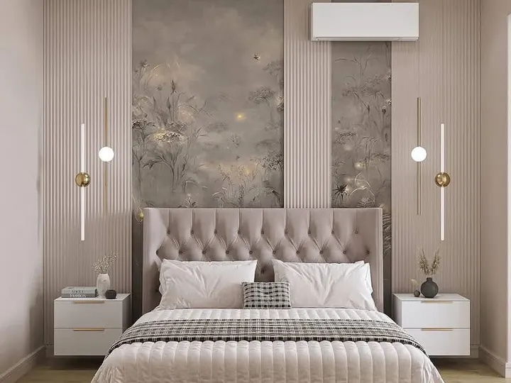 Textured Bedroom by Mum Grhum Interiors