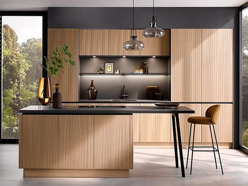 Veneer Premium Kitchen design in Lucknow