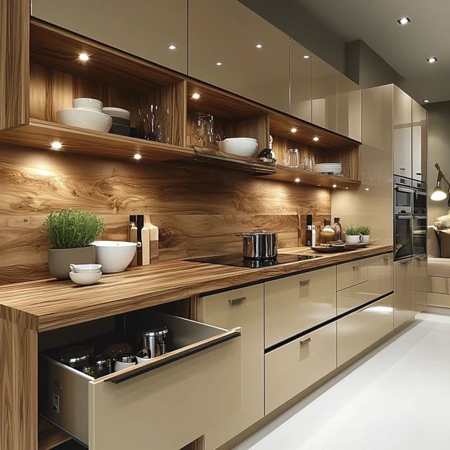 Straight Modular Kitchen